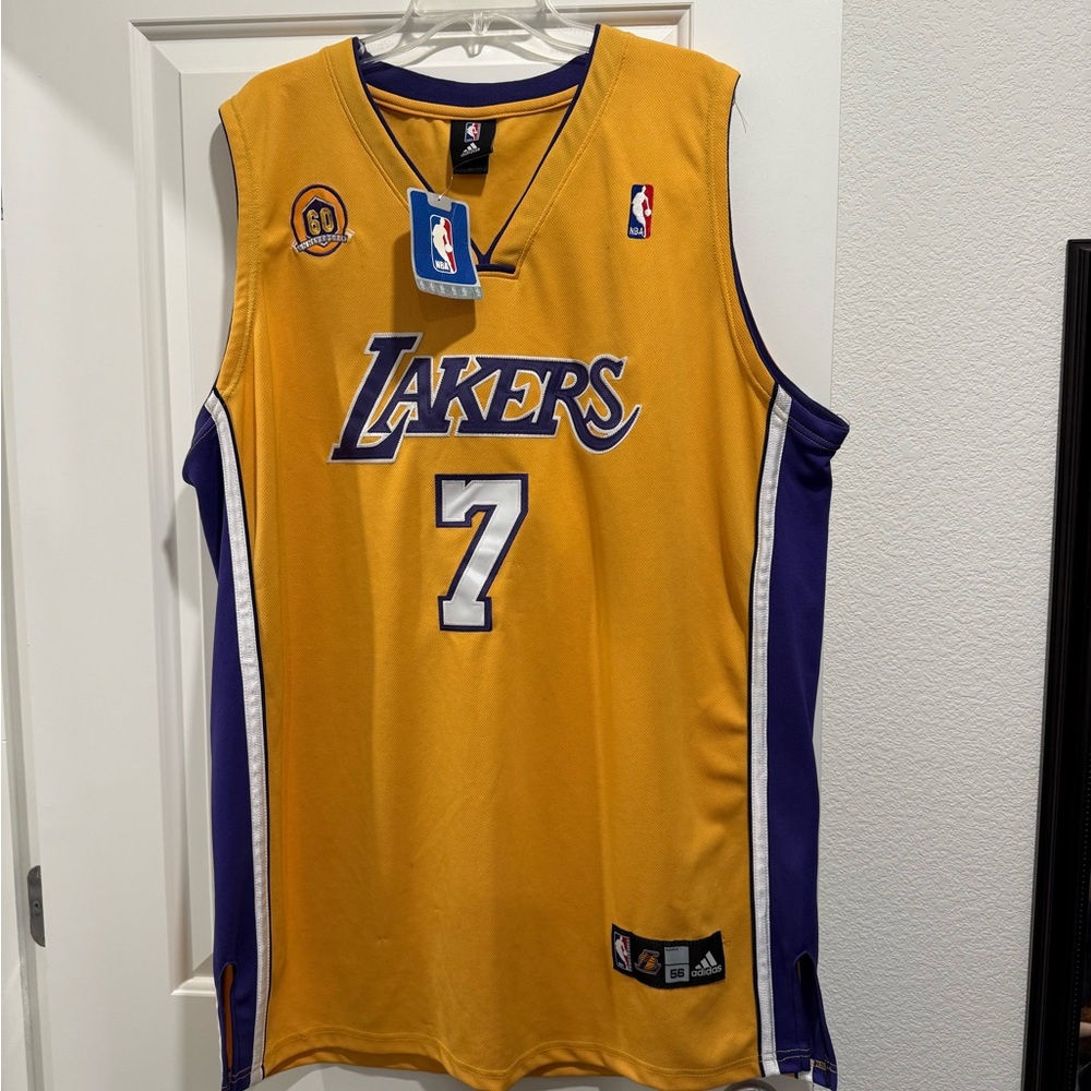 NWT Adidas Odom Lakers jersey